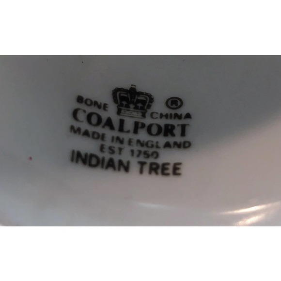 Vintage Coalport Bone China Indian Tree Candle Snuffer Made In England - Picture 3 of 6